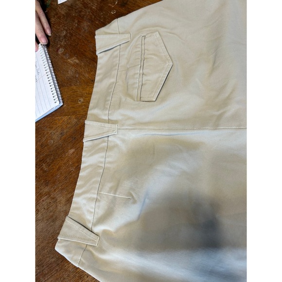 Express Stretch Dress Pants Womens 7/8R Khaki Tan Straight Leg Work Office Wear - Picture 5 of 5
